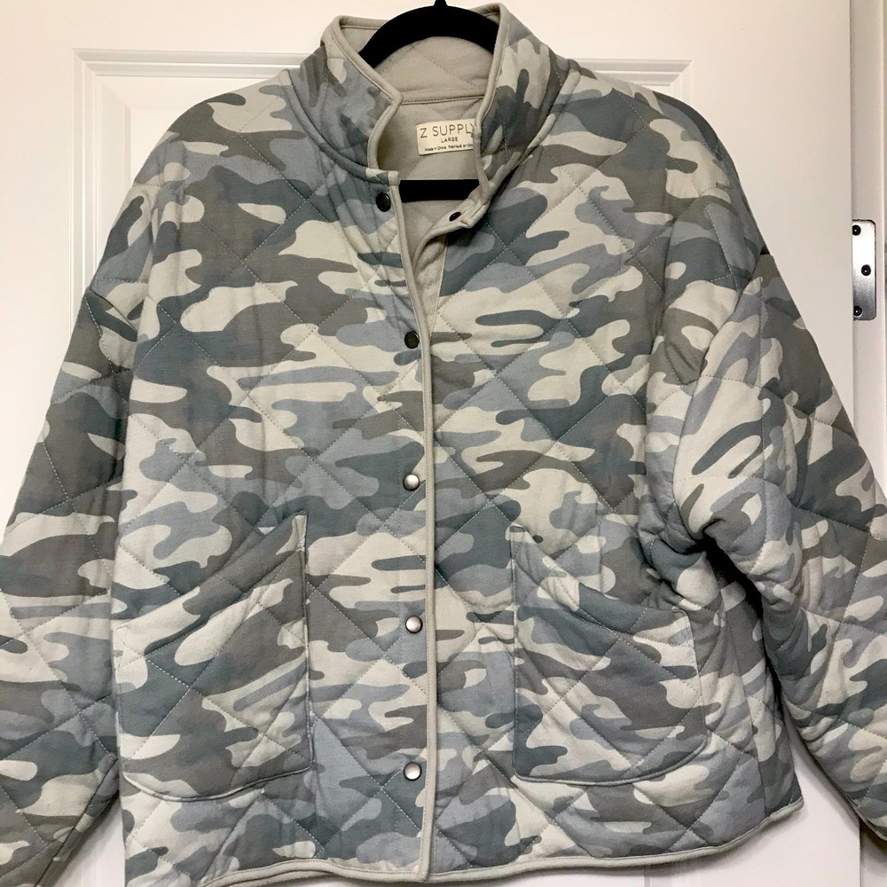 Z Supply camo quilted jacket